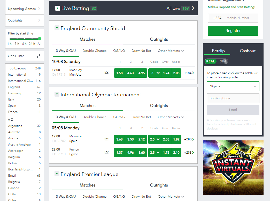 SportyBet Live Streams