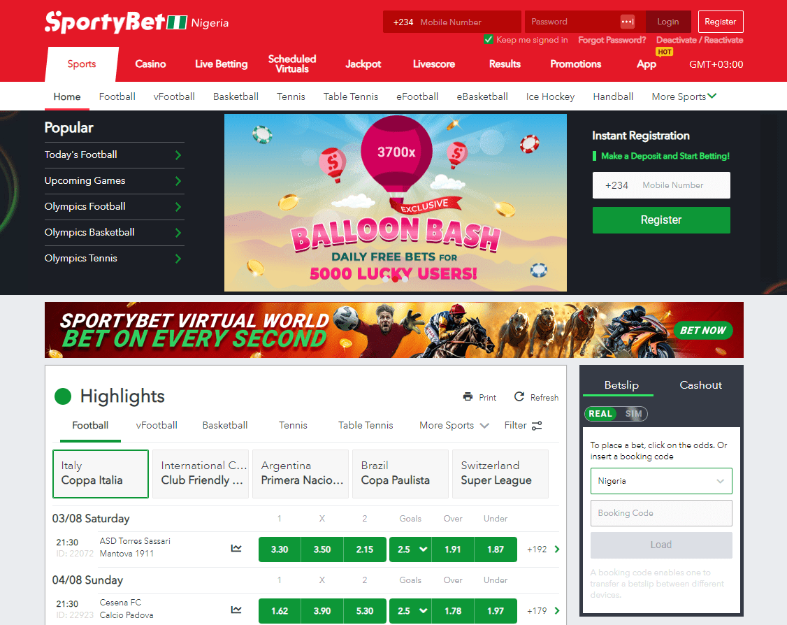 SportyBet Site