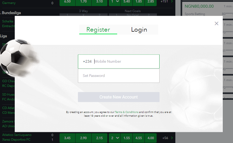 SportyBet signup